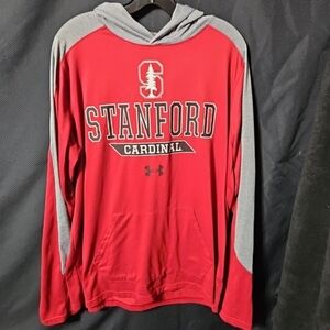 Stanford Under Armor Long Sleeve Shirt Loose HeatGear Men's Large